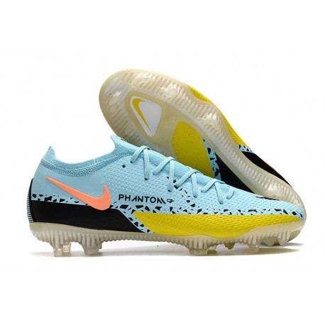 Crampon Nike Phantom GT2 Elite FG Glacie Ice Noir Jaune Strike