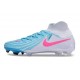 Chaussures Nike Phantom Luna 2 Elite FG Blanc Bleu Rose