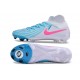 Chaussures Nike Phantom Luna 2 Elite FG Blanc Bleu Rose