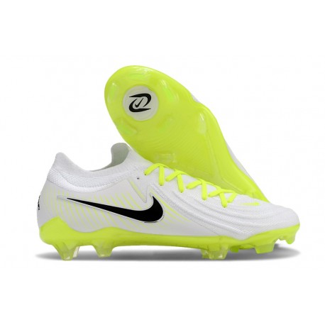 Chaussures Nike Phantom GX II Elite FG Blanc Noir Jaune