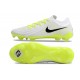 Chaussures Nike Phantom GX II Elite FG Blanc Noir Jaune