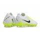 Chaussures Nike Phantom GX II Elite FG Blanc Noir Jaune