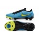 Chaussures Nike Phantom GX II Elite FG Bleu Jaune