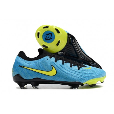 Chaussures Nike Phantom GX II Elite FG Bleu Jaune