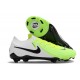 Chaussures Nike Phantom GX II Elite FG Blanc Vert Noir