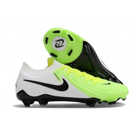 Chaussures Nike Phantom GX II Elite FG Blanc Vert Noir