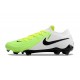 Chaussures Nike Phantom GX II Elite FG Blanc Vert Noir