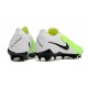 Chaussures Nike Phantom GX II Elite FG Blanc Vert Noir