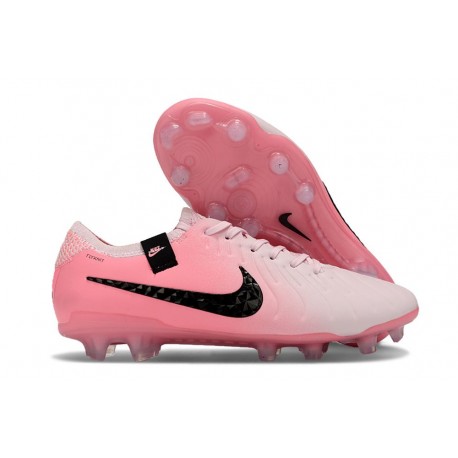 Nike Tiempo Legend X Elite FG Nouveau Rose Mousse Noir