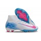 Nike Zoom Mercurial Superfly X Elite FG Blanc Bleu Rose