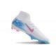 Nike Zoom Mercurial Superfly X Elite FG Blanc Bleu Rose