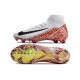 Nike Zoom Mercurial Superfly X Elite FG Blanc Orange Noir