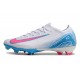 Chaussure Nike Mercurial Vapor XVI Elite FG Blanc Bleu Rose