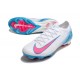 Chaussure Nike Mercurial Vapor XVI Elite FG Blanc Bleu Rose