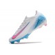 Chaussure Nike Mercurial Vapor XVI Elite FG Blanc Bleu Rose