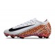 Chaussure Nike Mercurial Vapor XVI Elite FG Blanc Noir Orange