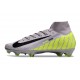 Nike Air Zoom Mercurial Superfly 10 Elite FG Gris Volt Noir