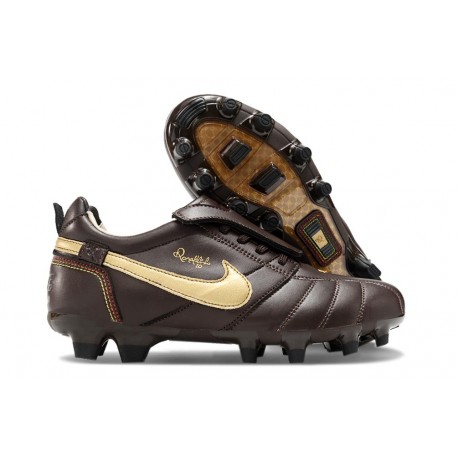 Crampons Nike Tiempo Legend 10 Elite FG Ronaldo Marron Or