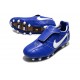 Crampons Nike Tiempo Legend 10 Elite FG Ronaldo Bleu Blanc