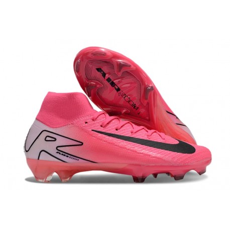 Chaussure Nike Mercurial Superfly X Elite FG Rose Noir Blanc