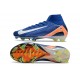 Chaussure Nike Mercurial Superfly X Elite FG Bleu Blanc Orange