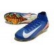 Chaussure Nike Mercurial Superfly X Elite FG Bleu Blanc Orange