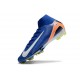 Chaussure Nike Mercurial Superfly X Elite FG Bleu Blanc Orange