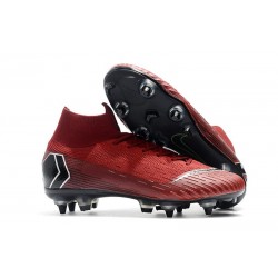 Nike Chaussure Mercurial Superfly VI Elite SG-Pro AC Rouge Noir