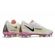 Crampon Nike Phantom GT2 Elite FG Blanc Noir Carmin Rose